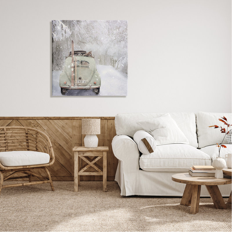 «Vintage Buggy In Snow», impression sur toile, H 30 po x l 30 po x P 1,5 po
