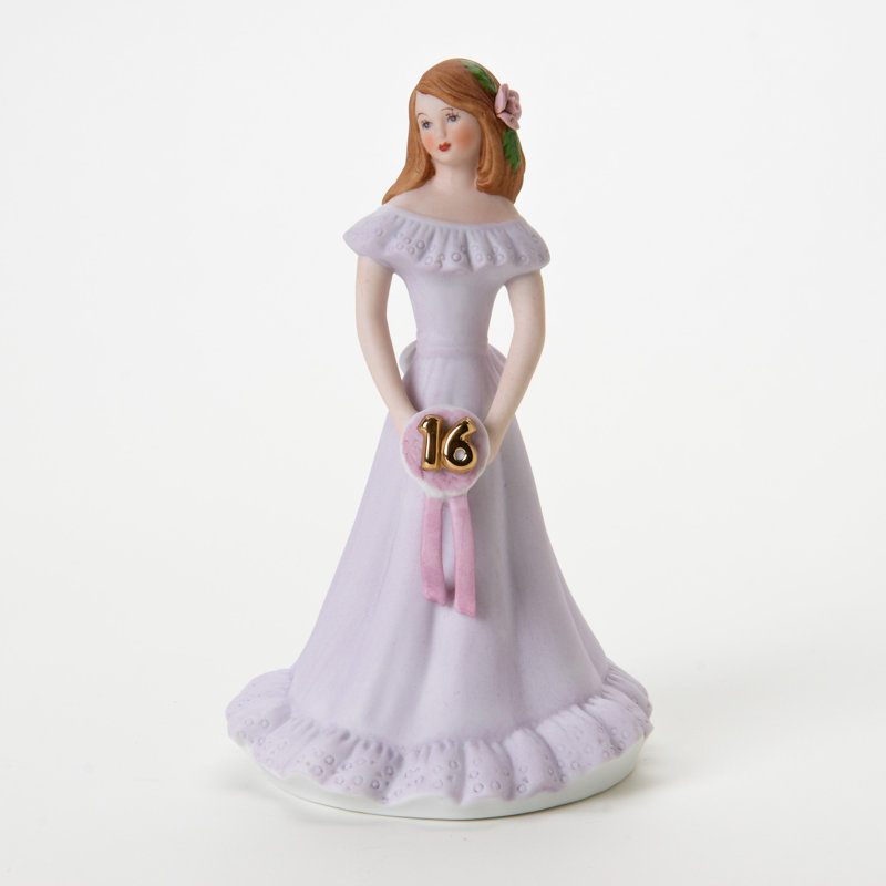 Figurine Growing Up Girls, Mauve/brun