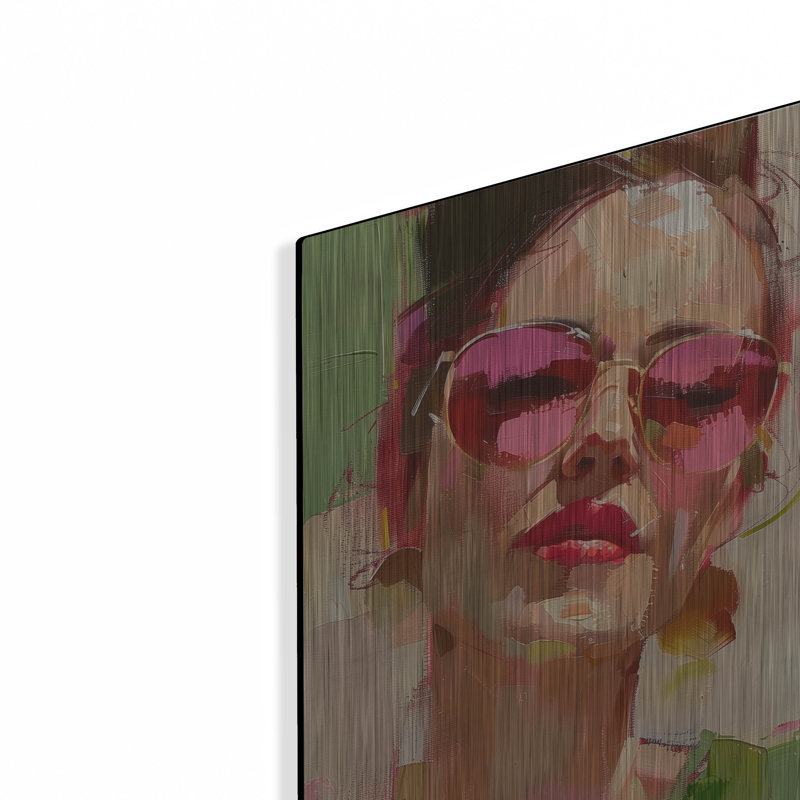  «Shades Of Confidence» par Doron David, art mural en métal, 12 po x 16 po, H 16 po x l 12 po