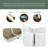 Double-Layer Cushion Modern Large U-Shaped Modular Sofa, Freely Combinable 6-Seater With Storage Function, Convertible To Sofa Bed, Perfect For Living Rooms, Offices, And Apartments-772201082