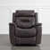 Puspha 37'' W Modern Vegan Leather Swivel Manual Recliner