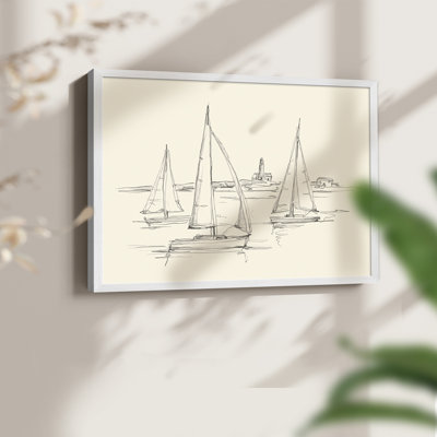 Croquis côtier II - reproduction encadrée