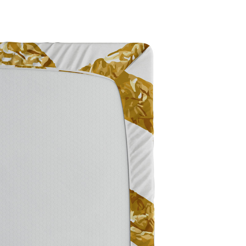 Microfiber Chevron Fitted Sheet, Twin Fitted Sheet