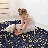 MAVAL Black Washable Rug 3X5 Area Rug (Black+Gold, 3' X 5')-879760220