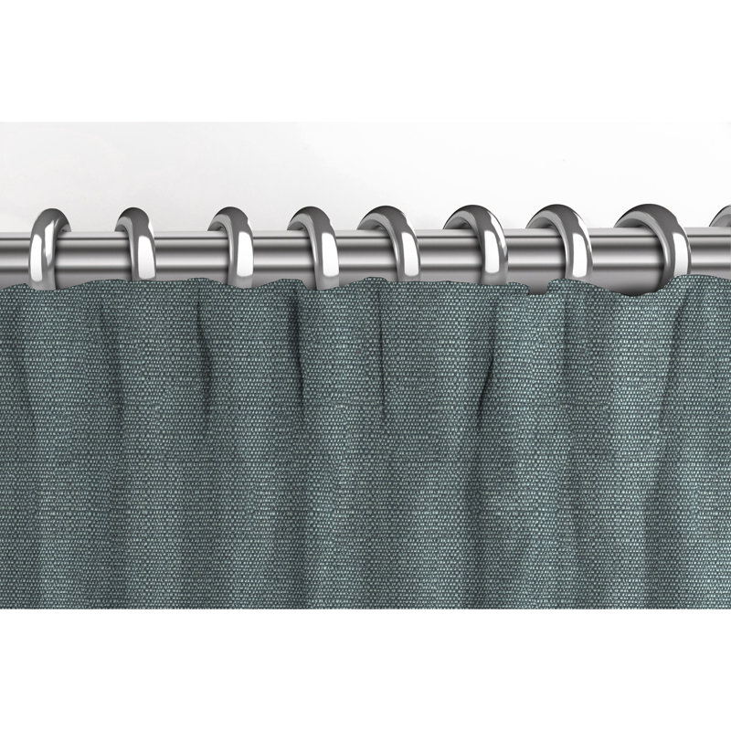 Blackout Curtains / Drapes Pair, 66" W x 90" L, Denim Blue