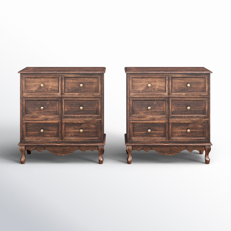 Arshaun Solid Wood 3 - Drawer Accent Chest