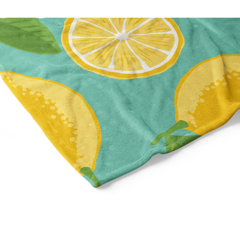 Couverture en velours de polaire Lemmie, L 60 po x l 50 po, Sarcelle