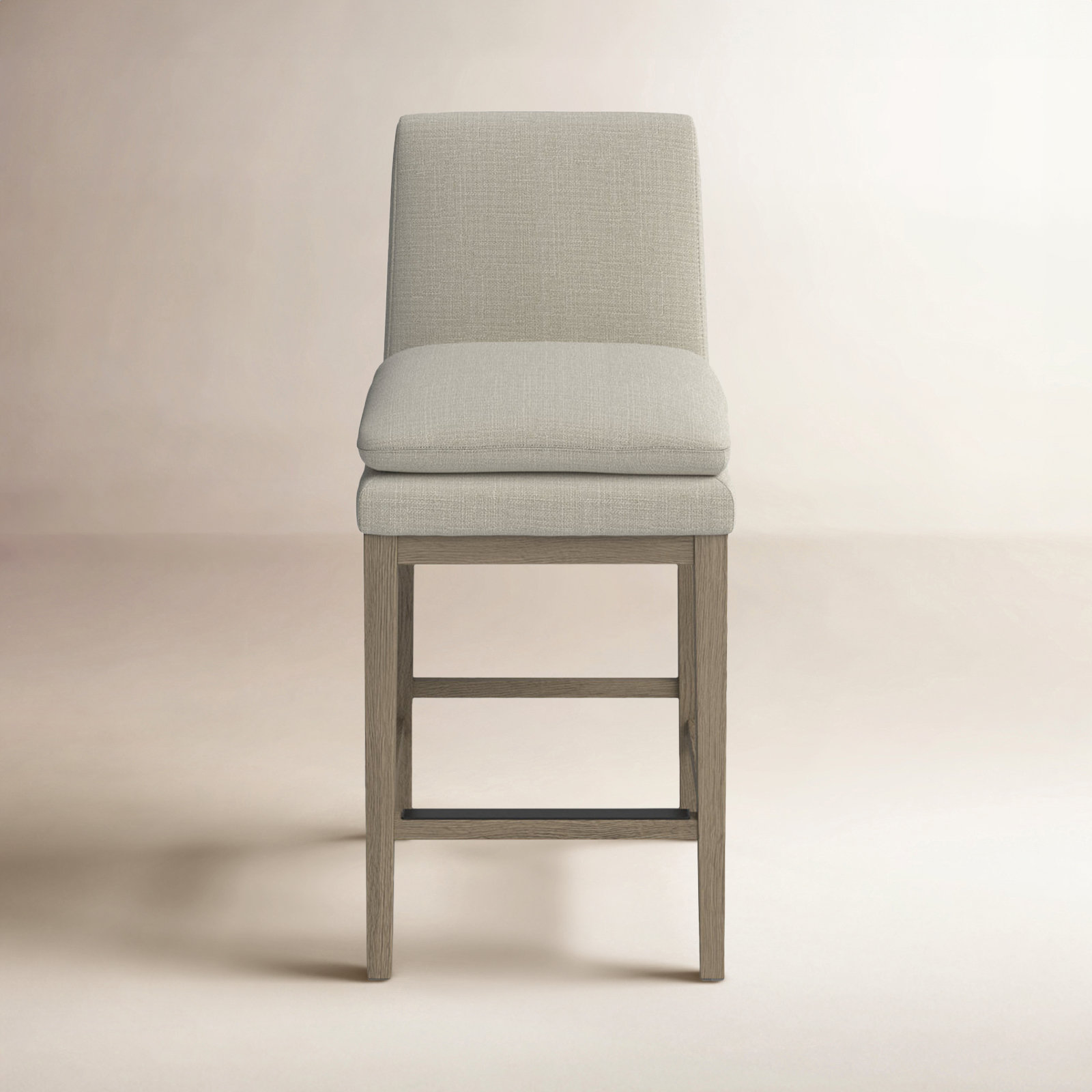 Bethea 26" Bar Stool, Linen, Graywash