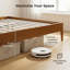 Base de lit plateforme en bambou massif de 15 pouces de hauteur avec support en métal, base en lattes de bois minimaliste moderne, aucun sommier tapissier requis, sans bruit, assemblage facile-640590553-640590554