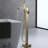 1 Handle Floor Clawfoot Tub Faucet with Diverter