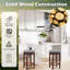 Red Barrel Studio Set Of 2 Swivel Bar Stool Kitchen Kitchen Island Stool Pub & Cafe W/ Cushion Grey