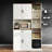 Multifunctional 71" Kitchen Pantry with Charging Station & RGB Lighting, Storage Buffet
