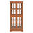 Vintage Curio Display Cabinet With Glass Doors - Antique Showcase For Collectibles, Four Adjustable Shelves, E26 Bulb Included, Perfect For Home & Office Decor