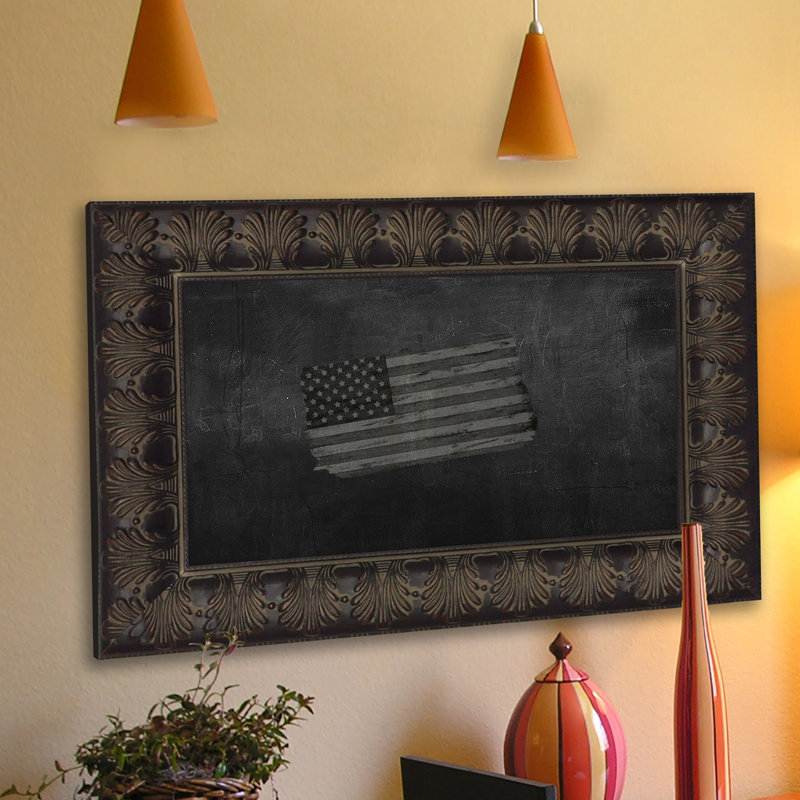 Tableau noir murale à plumes décoratives, 79 po x 19 po