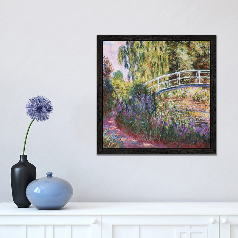 Print on Canvas, 45.72 cm H x 45.72 cm W x 4.445 cm D, Black Floater Framed