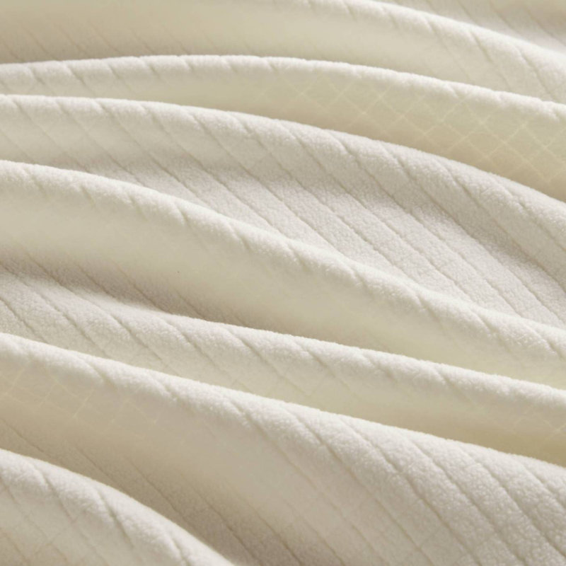 Couverture en micropolaire double / grand, Taupe, Grand lit