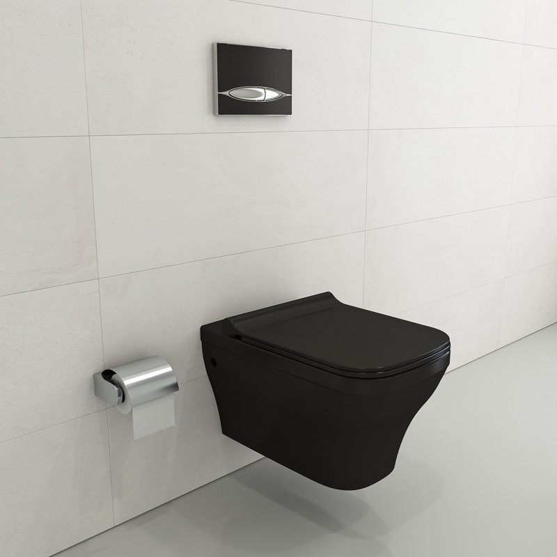 Firenze Soft-Close Toilet Seat, Matte Black