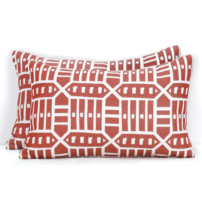 Coussin lombaire intérieur / extérieur Pacifica, Rouge