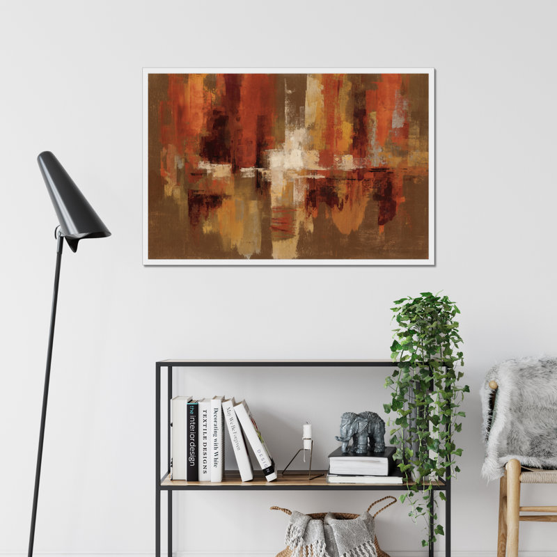 Castanets - Wrapped Canvas Painting, 65cm H x 95cm W x 2.3cm D, White Framed Paper Print