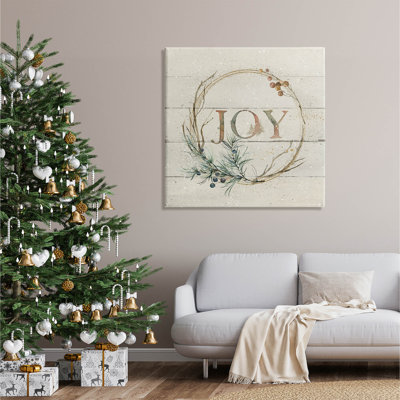 " Seasonal Winter Joy Wreath " by Carol Robinson