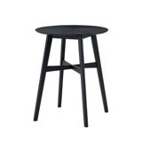 31.5" Oversize Wooden High Top Round Bar Table