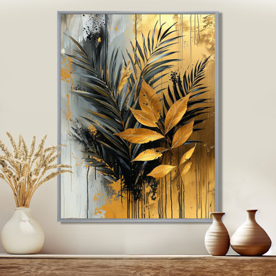 Myril, minimalisme, fougères, tropical tropical, symphonie III - fougères, art mural sur toile