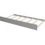 Lit simple gris avec lit gigogne et pieds en pin massif-1996623261