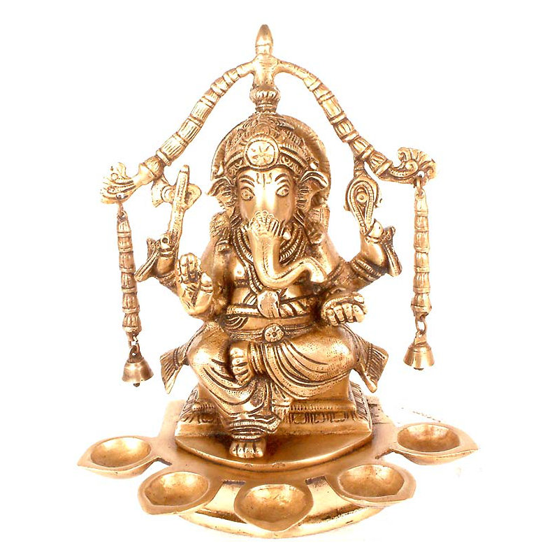 8.8'' H Brass Tabletop Candelabra