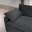 Canapé moderne à assise profonde en tissu velours côtelé moderne avec un coussin, plusieurs occasions club