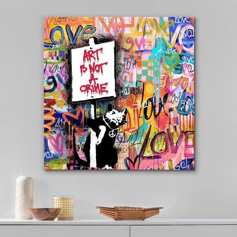 Pop Art Love Canvas