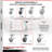 4 Piece Thermoplastic Caster Set