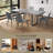 Kloc Kitchen Dining Set, 51''-67'' Extendable Table with 32''H Dining Chairs(1Table 6Table)-207931106-257816942