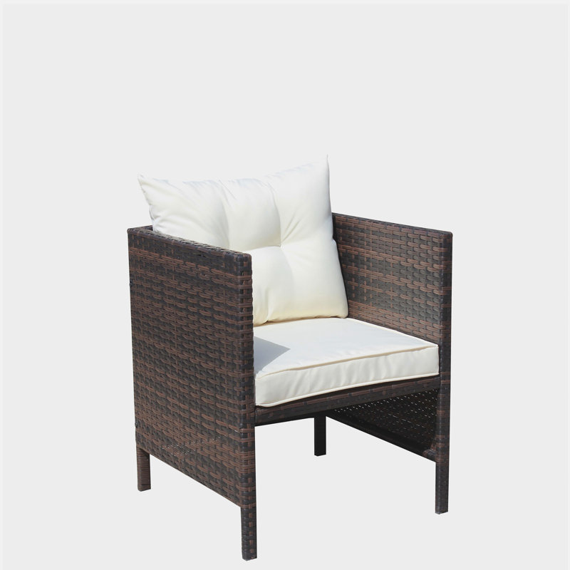 Chaises de salle à manger avec coussins Liberatore (coussin beige)