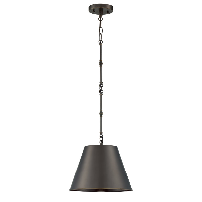 Luminaire suspendu à intensité réglable Presley, Bronze vieilli, H 8,5 po x l 12 po P 12 po