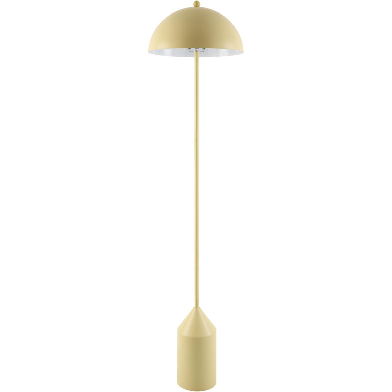 Lampe sur pied 59 po Jemma, Jaune, Jaune
