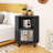 Ebern Designs Side Cabinet With Storage, Modern Free Standing Cabinet, Buffet Sideboard With Metal Base