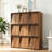 3x3 Cubby Cube Storage Bookcase with Flip Doors, Nine Compartment Cube Organizer Cabinet