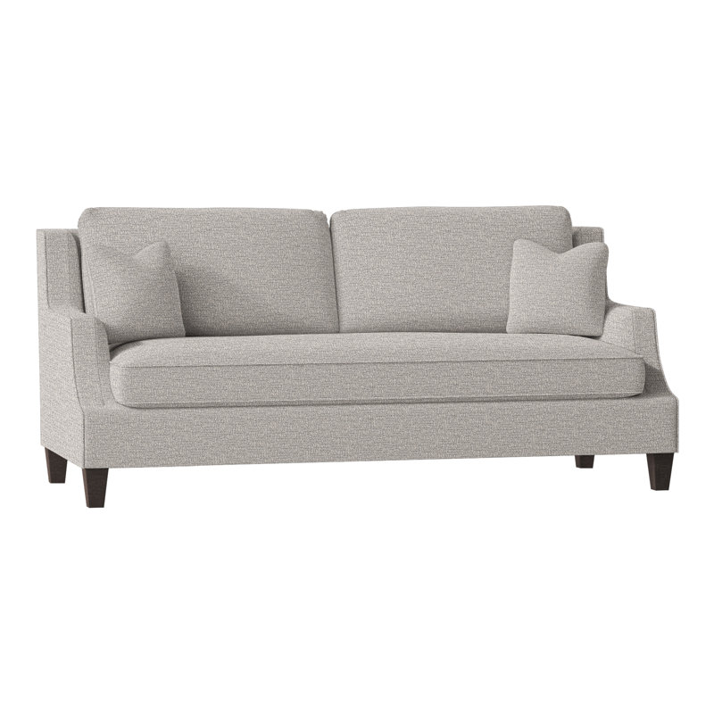 Savannah Upholstered 87.5'' Sofa, Espresso, Perigold In The Loop White Pepper