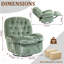 91cm Wide Velvet Swivel-136835079