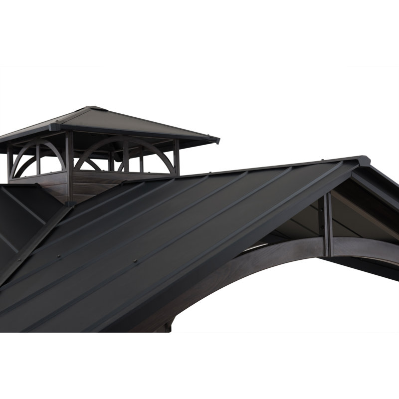 Sunjoy 12.5' x 12.5' Roanforth Hardtop Gazebo