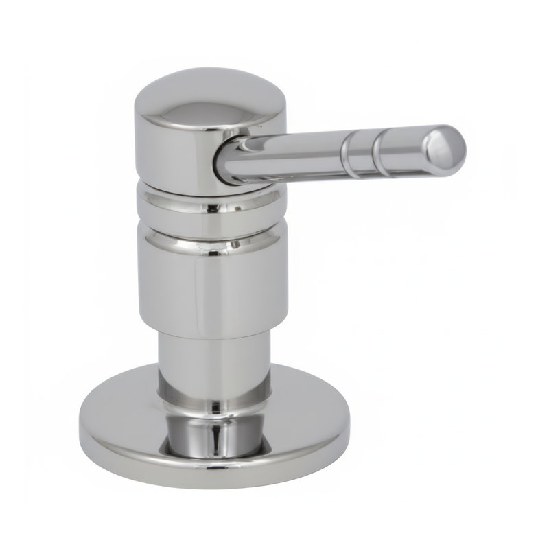 Whitehaus Solid Brass Soap & Lotion Dispenser, Polished Chrome