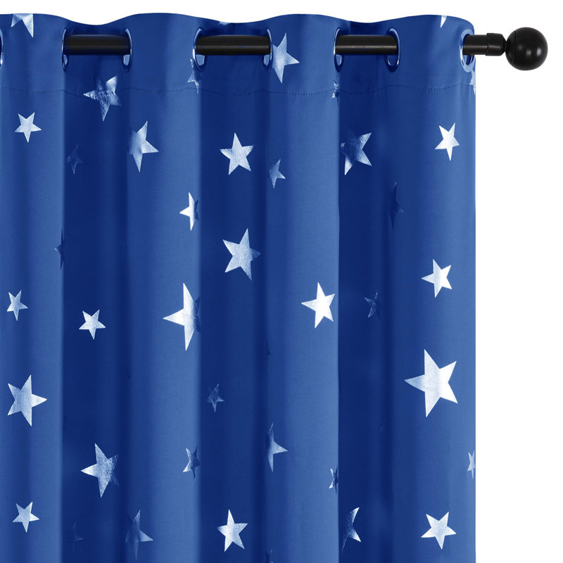 Blackout Curtain Pair, 55cm Width x 180cm Drop