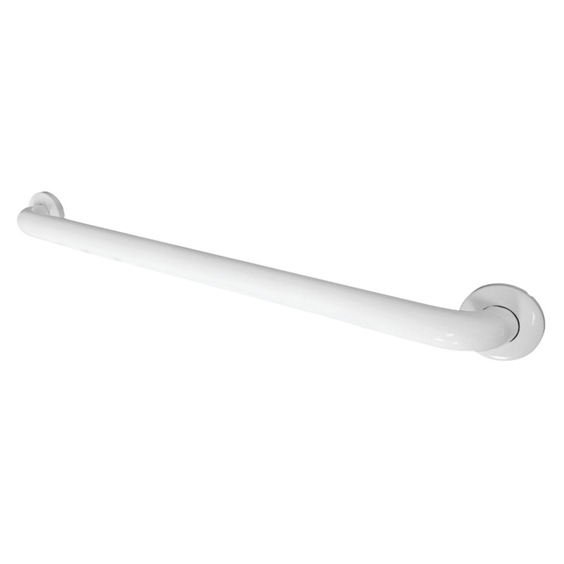 Kingston Brass Made To Match 1-1/2 Inch O.D Grab Bar, 24" W, White