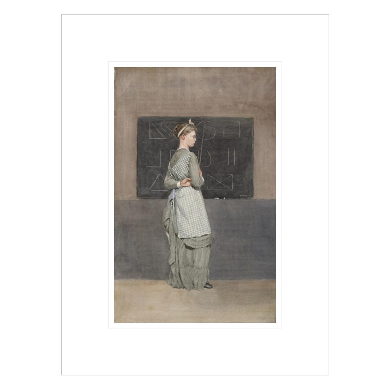 «Blackboard» par Winslow Homer - impression giclée sur cadre, H 16,75 po x l 12,72 po