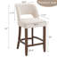 Tabouret de comptoir rembourré en bois massif-87535581-87925485