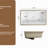 28 Inch Dual Mount White Sink For Kitchen And Bathroom, Deep Basin, Smooth Surface, American Design Bathroom Sink, Undermount & Topmount, Large Size, Stylish