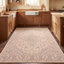 Tapis Bracken traditionnel de style persan audacieux, gris crème ivoire beige rose, lavable à la machine, antidérapant, à poils courts, pour l'intérieur et l'extérieur, adapté aux animaux domestiques, idéal pour le salon, la chambre, la salle à manger, l'entrée, le couloir ou le bureau.-2089445511