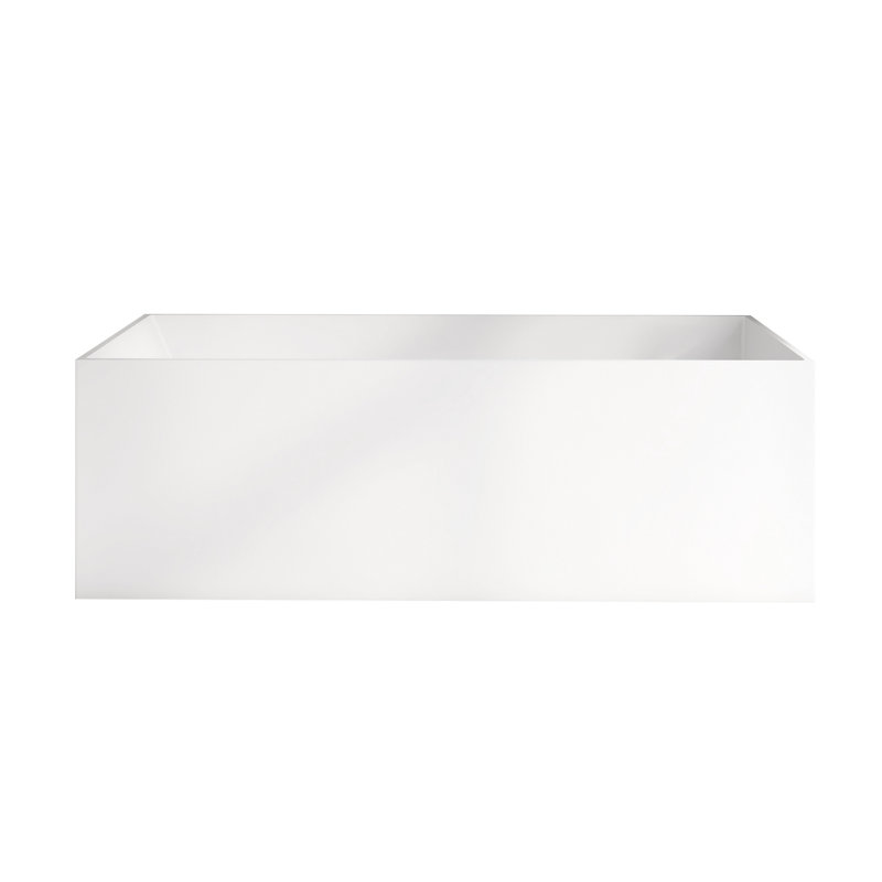 Baignoire de trempage autoportante 67 po. X 28 po. Blanc mat