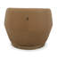 Fauteuil demi-tonneau pivotant en cuir Amelea