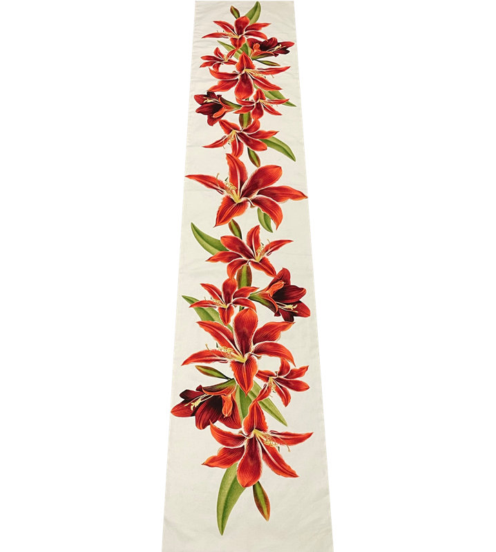 Rectangular Floral Cotton Table Runner